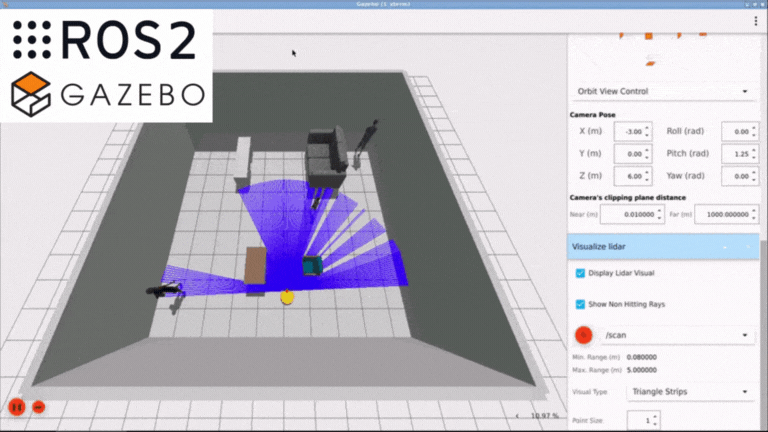 ROS2 Robot Arm Live Simulation at Maxinetec
